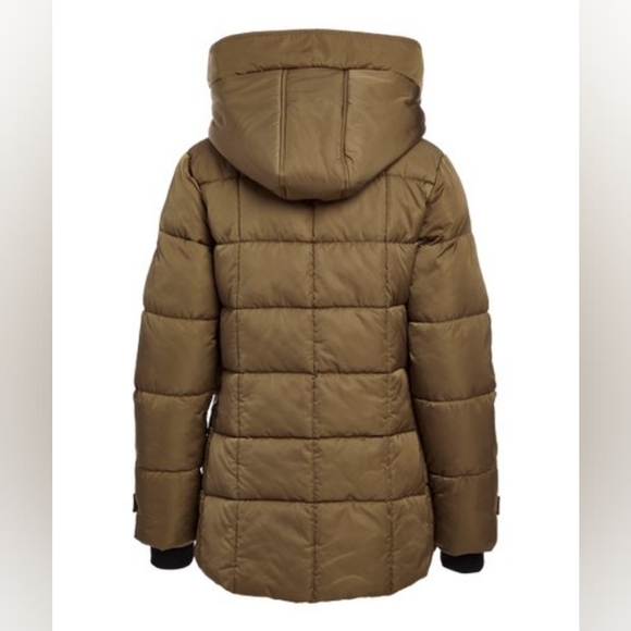NWT Steve Madden | Olive Puffer Coat, Size XL (Plus) - Picture 2 of 4